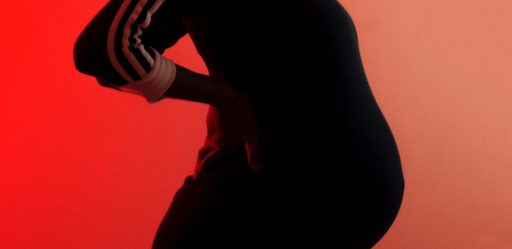 Pregnant woman silhouette